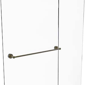 Waverly Place 30 in. Over-the-doorShower Door Towel Bar in Antique Brass