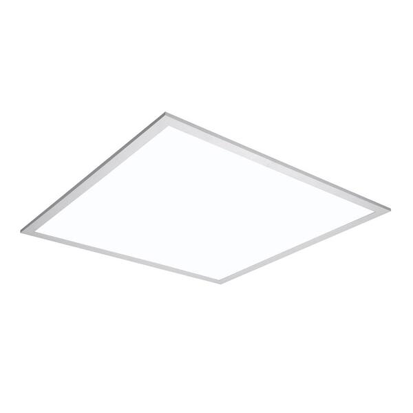 FPanel 30-Watt 2 ft. x 2 ft. White Integrated LED Dimmable Flat Panel  Troffer Cool White