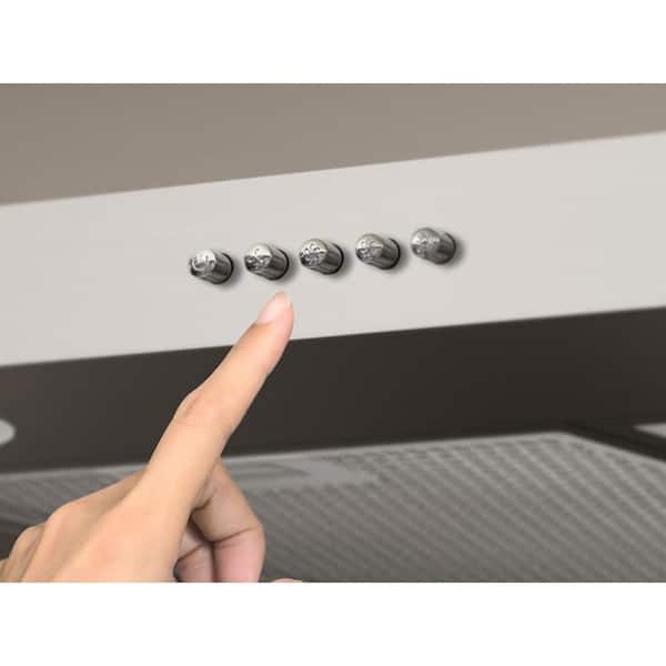 Slim 36 in. Ducted Under Cabinet Range Hood in Stainless Steel