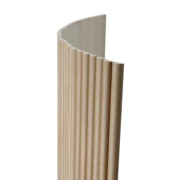 Ejoy 106 in. x 24 in. x 0.43 in. Wood Half Circle Flexible