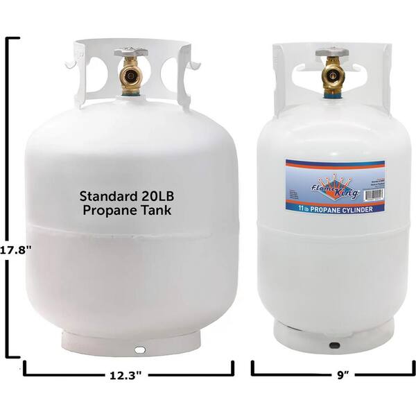 Flame King 10 lbs. Empty Propane Cylinder with Overflow Protection