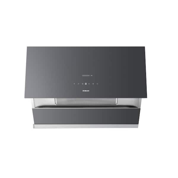 36 in. 1400 CFM Ducted Under Cabinet or Wall Mount Range Hood with Gesture Control, Nano Anti-Stain Coating in Grey