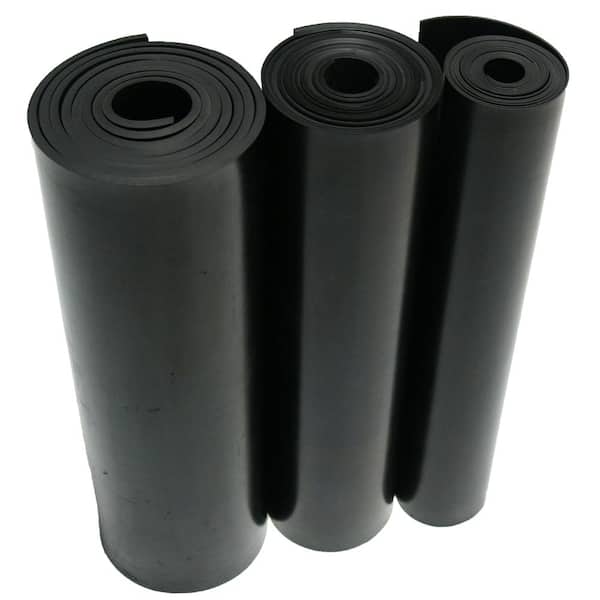 Nitrile 1/2 in. x 36 in. x 72 in. Commercial Grade 60A Black Buna Sheets