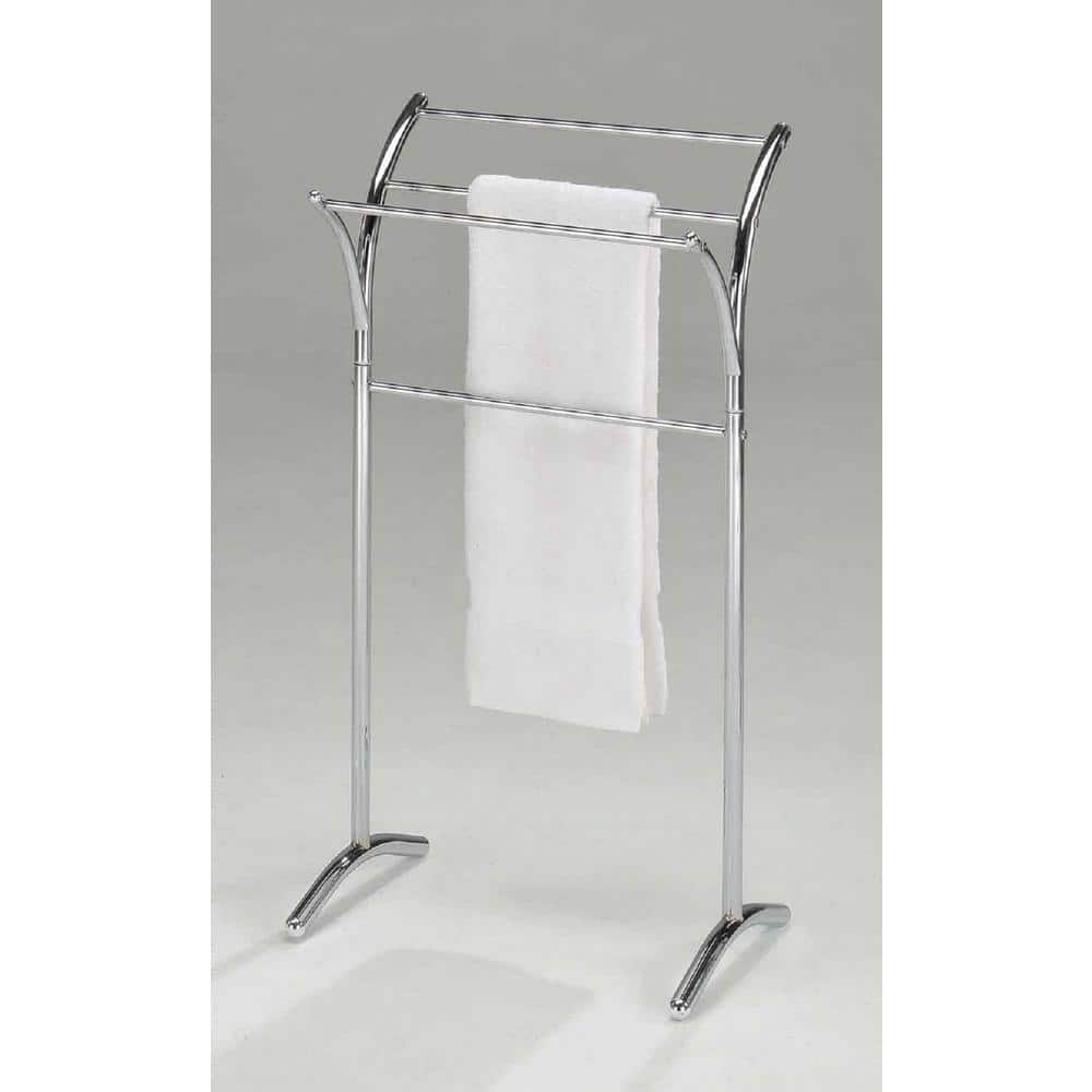 Kings Brand Furniture Minimalist 4-Bar Towel Rack in Polished Chrome ...