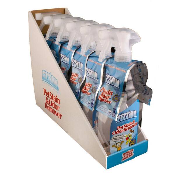 Fizzion 23 oz. Empty Bottle with 2 Pet Stain and Odor Remover Refill Tablets (Case of 6)