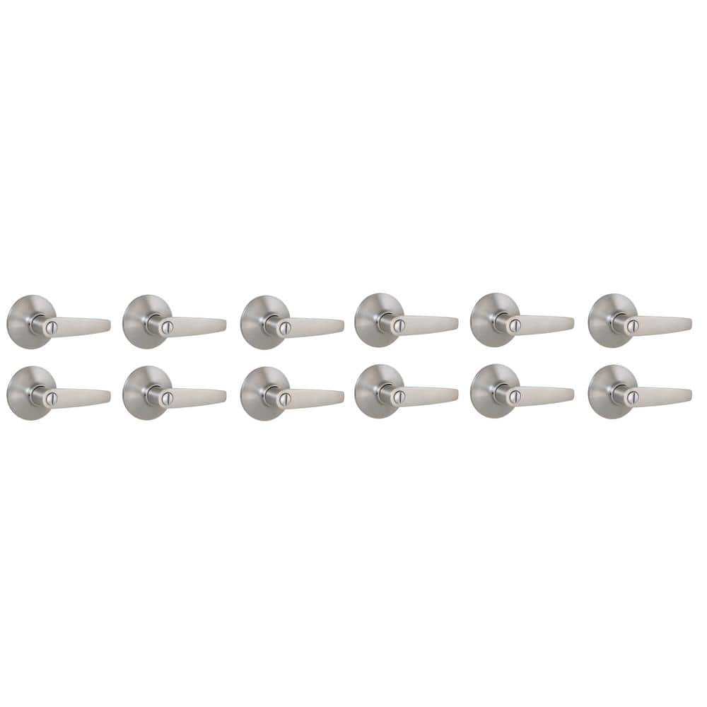 Olympic Stainless Steel Bed/Bath Door Lever 12-Pack