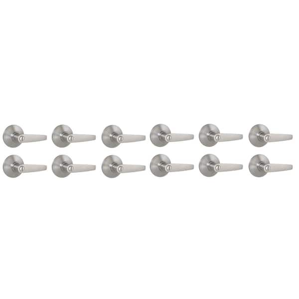 Olympic Stainless Steel Bed/Bath Door Lever 12-Pack