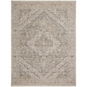 Lynx Ivory Taupe 8 ft. x 10 ft. All-over design Transitional Area Rug