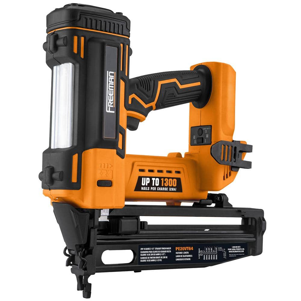 20-Volt Cordless 16-Gauge 2-1/2 in. Straight Finish Nailer (Tool Only) - 13