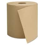 Hardwound Paper Towels 8 x 350ft 1-Ply Natural (12 Rolls per Carton)