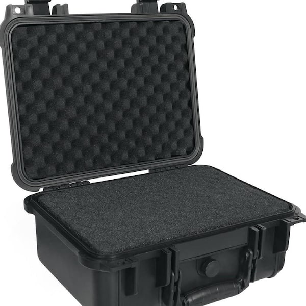 Big Red 4.84 in. W x 5.9 in. H x 13.7 in. D Portable Plastic Tool Box with  Foam Insert: Waterproof and Shockproof Hard ATRTC3530R - The Home Depot
