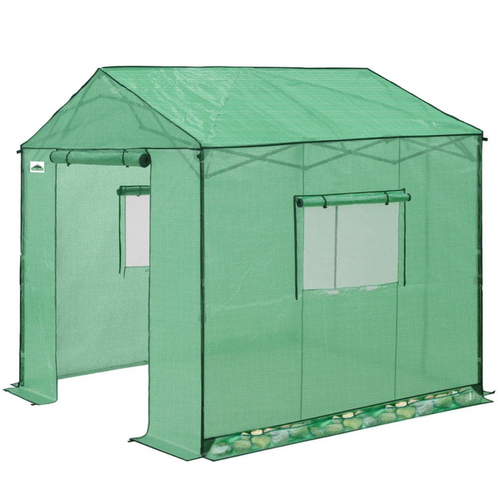 8 x 6 Portable Pop-Up Greenhouse, Walk-In Outdoor Garden Plant Greenhouse, Green price history on PriceWatchPro