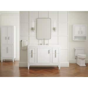 Southerk 48 in. W x 18 in. D x 36 in. H Single Sink Freestanding Bath Vanity in White with Quartz Top