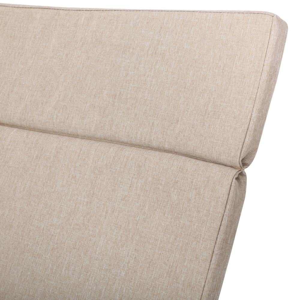 Albany Beige Waterproof Outdoor Chaise Lounge Cushion Set