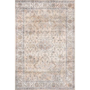 Britt Persian Stain-Resistant Machine Washable Ivory 2 6 ft. x 8 ft. Runner Rug