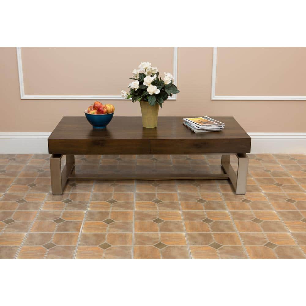 Sterling Rustic Slate Self-Adhesive 12-Inch Vinyl Floor Tiles