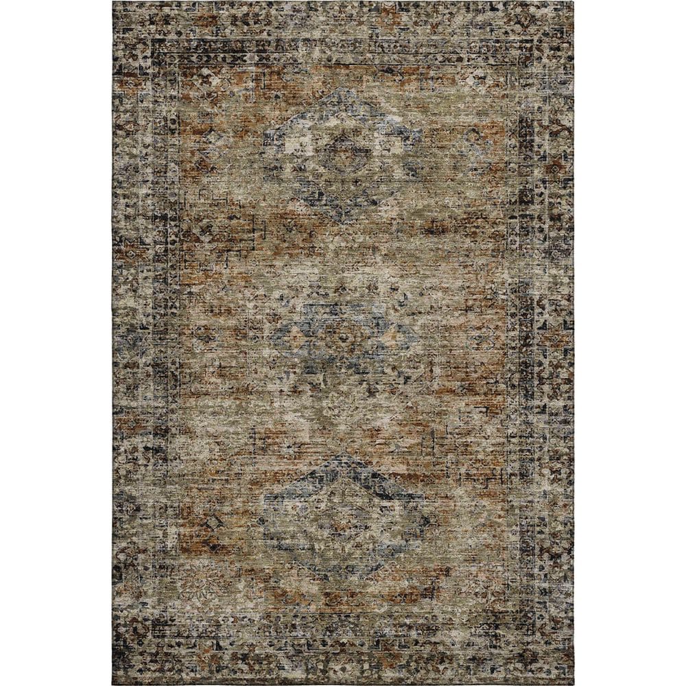 Mayfield Premium Machine Washable Abstract AMF2170 Copper 8 ft. x 10 ft. Area Rug price history on PriceWatchPro