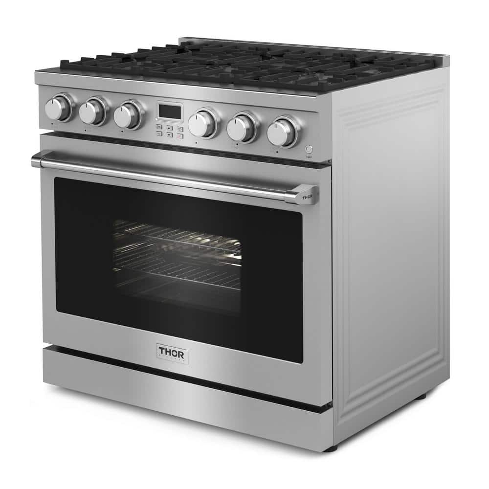 Thor Kitchen 36" Stainless Steel Free-Standing Propane Gas Range