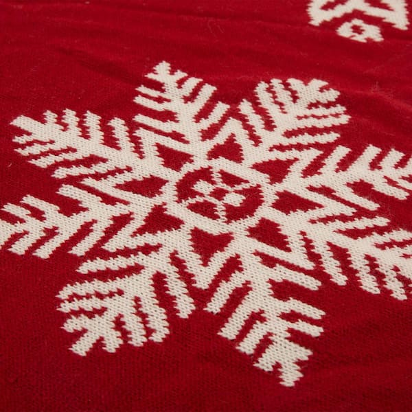 Kayannuo Christmas Decorations Christmas Clearance Christmas Tree Skirt  Knitting Tree Skirt Apron Surface Knitting Snowflake Christmas Tree Skirt