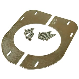 Steel Floor Plate to Support Cast Iron Water Closet (Toilet) Flanges for Wood Floors
