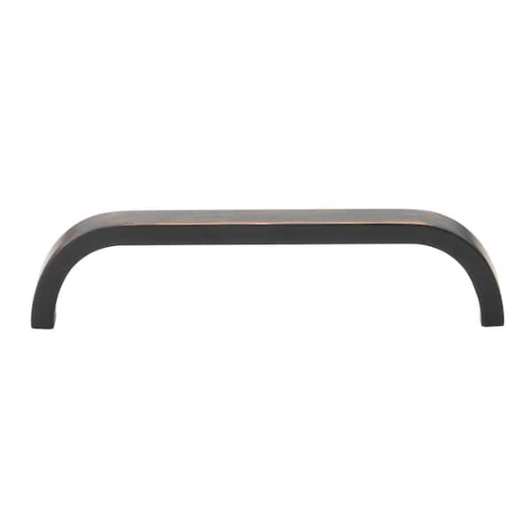 GLIDERITE 5 in. (128 mm) Center-to-Center Oil Rubbed Bronze Flat Bar Pull (10-Pack )