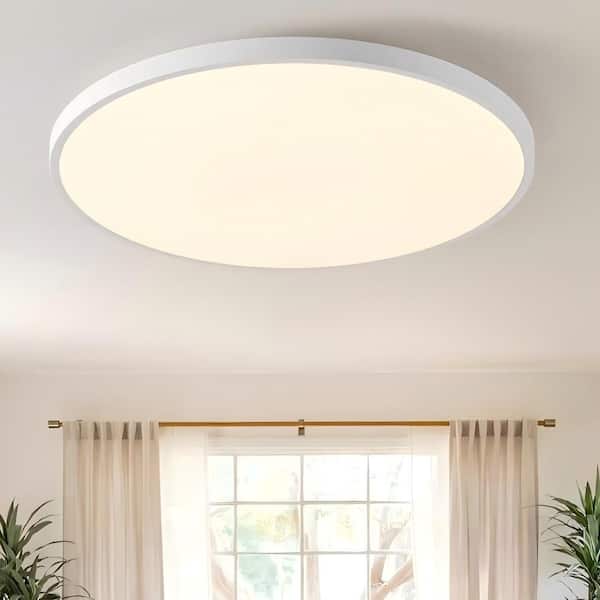16 in. 40-Watt 5CCT Indoor Selectable LED Flush Mount Ceiling Light, 5200 Lumens lighting for Dining Room (2-Pack)