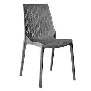 Kent Plastic Outdoor Dining Chair in Grey