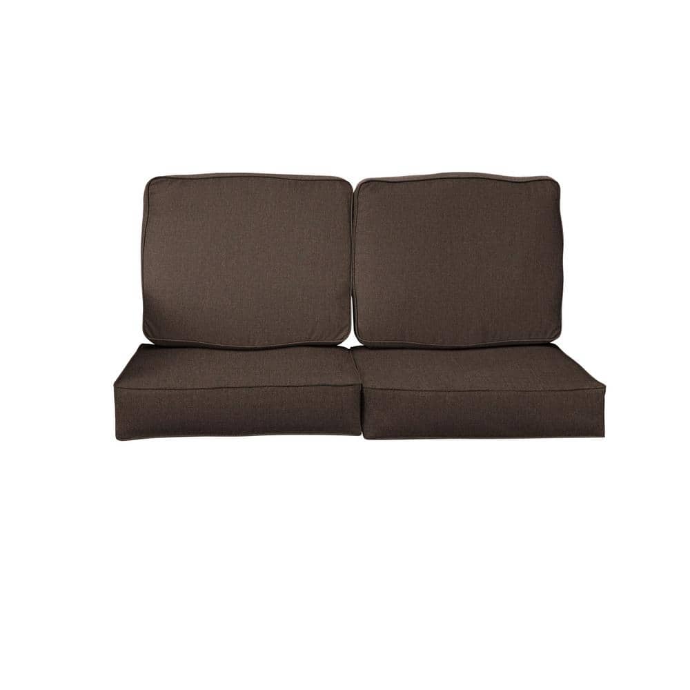 25 in. x 25 in. Sunbrella Canvas Java Deep Seating Indoor/Outdoor Loveseat Cushion price history on PriceWatchPro