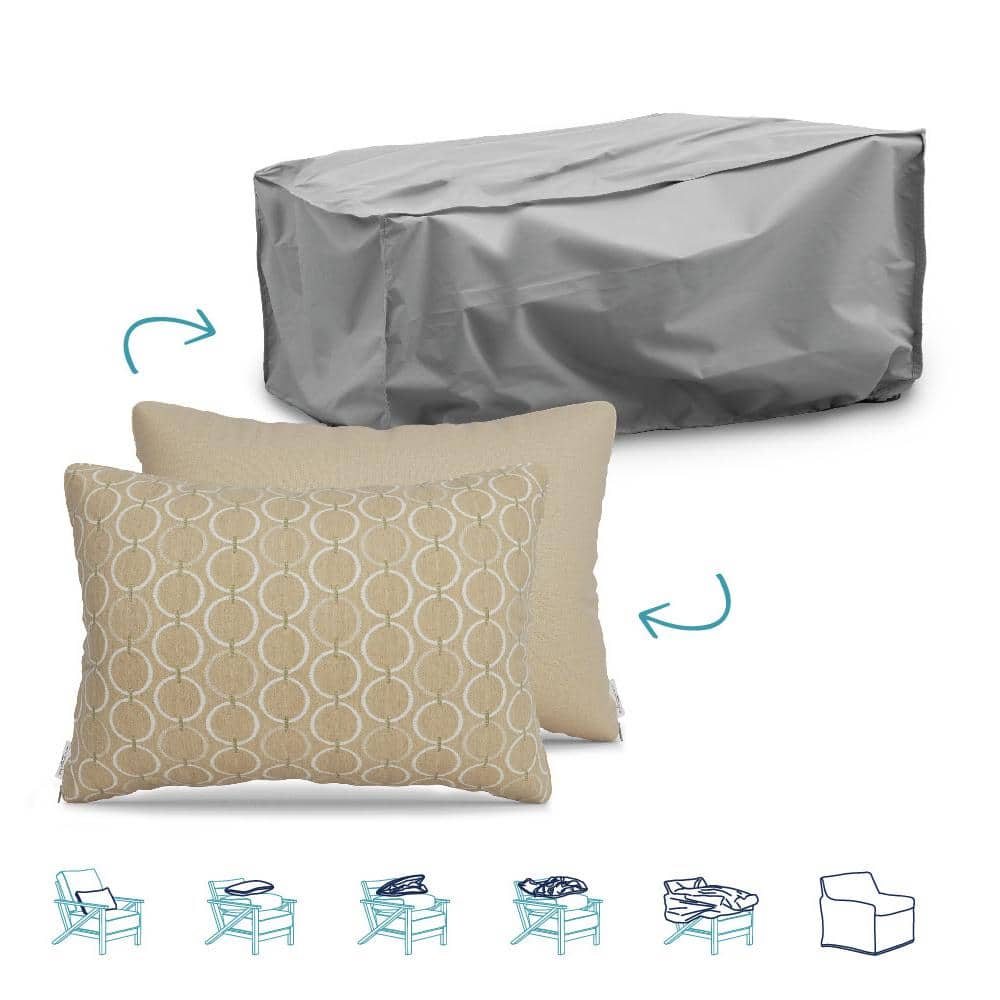 Pillow-To-Cover 16 in. x 24 in. Pango Wren/Meridian Wren Pillow Chaise Loun