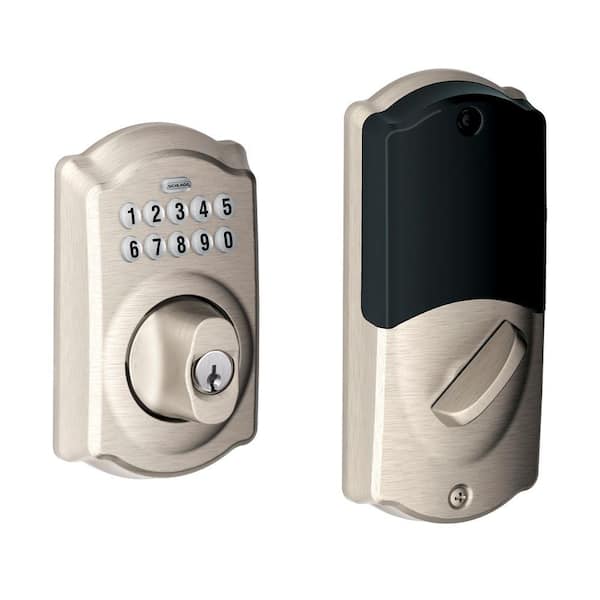 Schlage Satin Nickel Home Keypad Deadbolt with Nexia Home Intelligence-DISCONTINUED