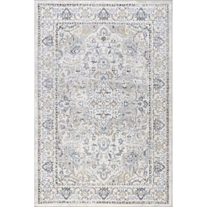 Cady Blue 10 ft. x 14 ft. Machine Washable Transitional Area Rug