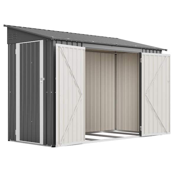 9 ft. W x 4 ft. D Metal Shed with Floor Frame (36 sq. ft. )