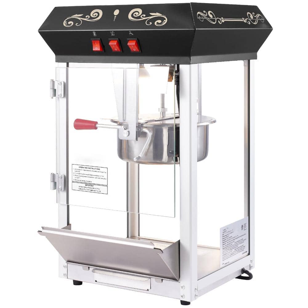 Countertop Popcorn Maker 850W, 8oz Kettle, Makes 48 Cups per Batch, Tempered Glass, Includes 4 Scoops, Theater Style price history on PriceWatchPro