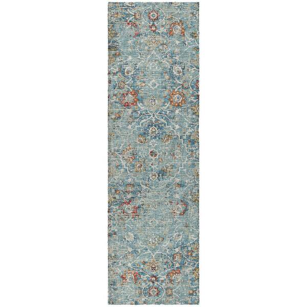 Dream Shag Premium Machine Washable Abstract ADS92 Multi 2 ft. x 7 ft. Runner Rug