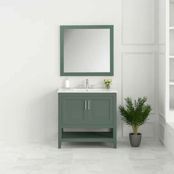 HOMEVY STUDIO Galsaky 34 in. W x 32 in. H Rectangular Framed