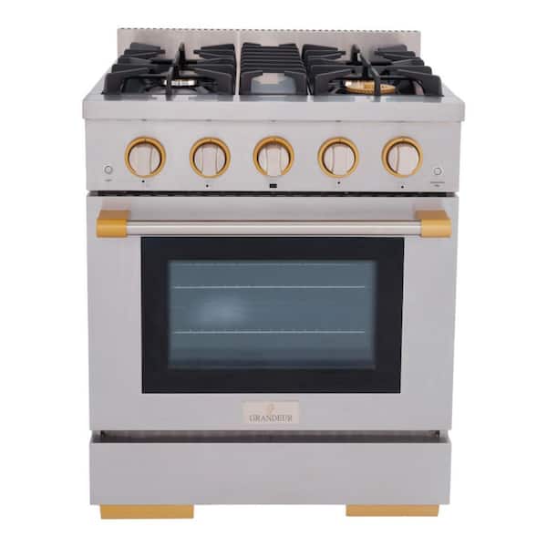 30 in. 4 Burner Freestanding Professional Gas Range