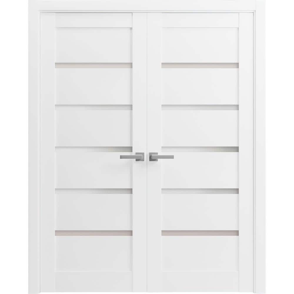 36 in. x 84 in. White Finished Universal/Reversible Solid MDF Assembly Required Interior Door Kit price history on PriceWatchPro