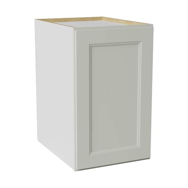 18 in. W x 24 in. D x 30 in. H Ready to Assemble Double Shaker Pantry Kitchen Cabinet in Laguna Grey