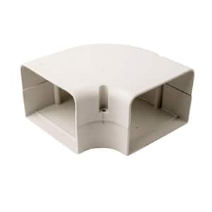 SpeediChannel 4 in. 90 Degree Flat Bend for Ductless Mini-Split Line-Set Cover System