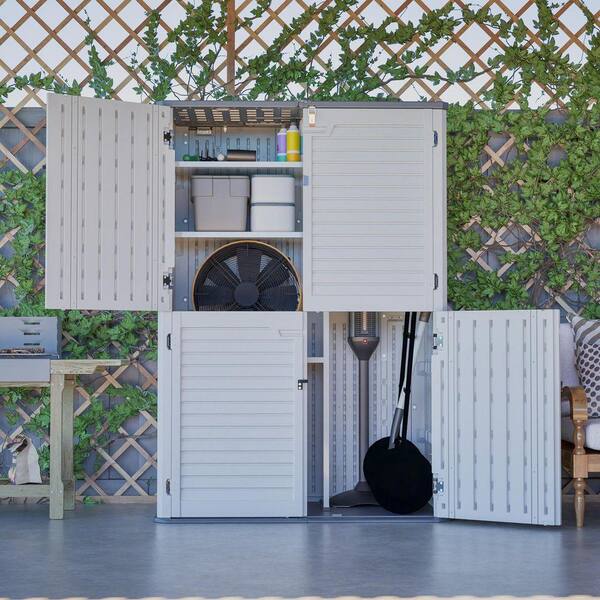 HumblePleb 52 in. W x 30 in. D x 74 in. H HDPE Plastic Vertical