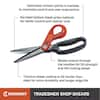 Crescent Wiss 9.5 In. Titanium Coated Offset Left Hand Tradesman Shears -  CHC Home Center