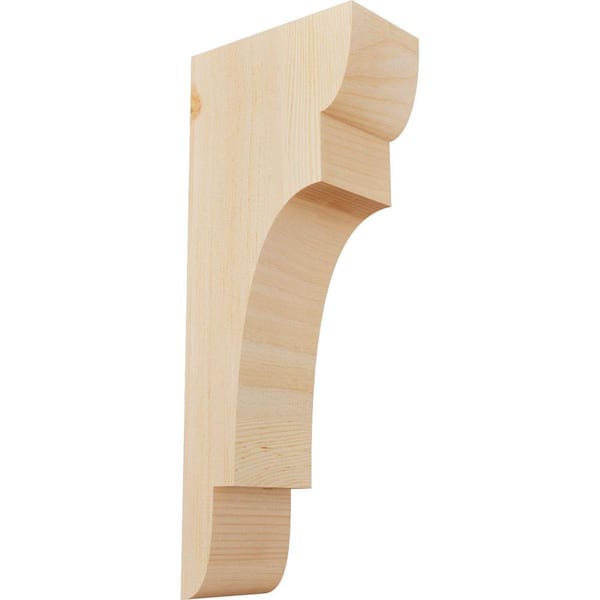 Ekena Millwork 5-1/2 in. x 10 in. x 26 in. Douglas Fir New Brighton Smooth Corbel