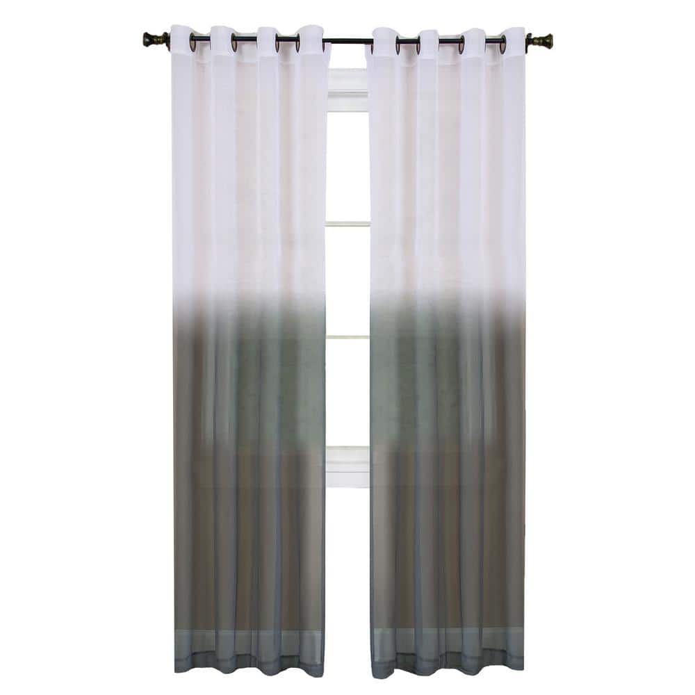 Essence 52 in. W x 63 in. L Polyester Light Filtering Window Panel in Charcoal price history on PriceWatchPro
