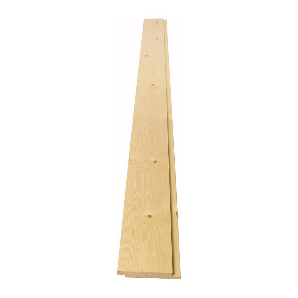 1 in. x 6 in. x 12 ft. Premium Spruce Whitewood Shiplap Board 270959