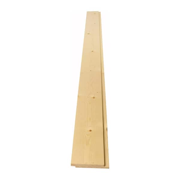 Unbranded 1 in. x 6 in. x 12 ft. Premium Spruce Whitewood Shiplap Board