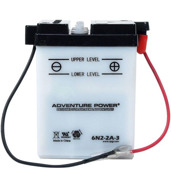 UPG Conventional Wet Pack 3 -Volt 2 Ah Capacity S Terminal Battery