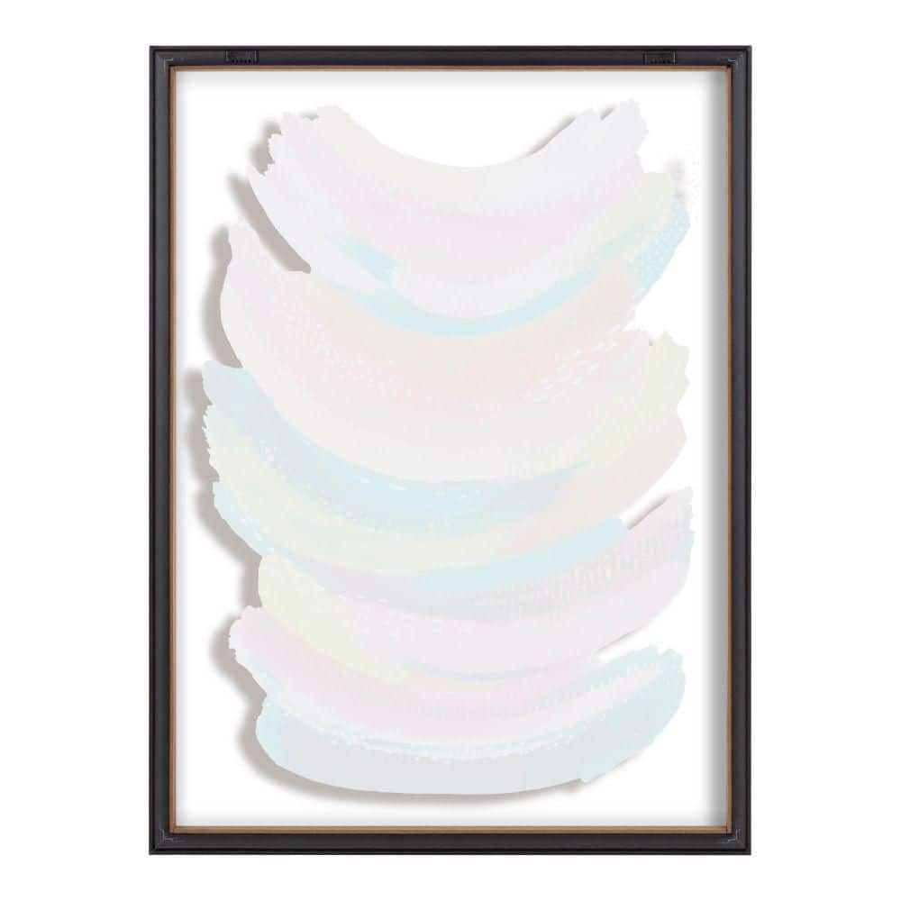 Bright Abstract 18x24 Gold Framed Canvas Print