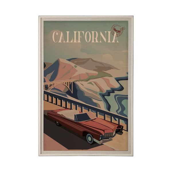 California Go Series Brown Framed Wall Art 61.5 in. x 41.5 in.