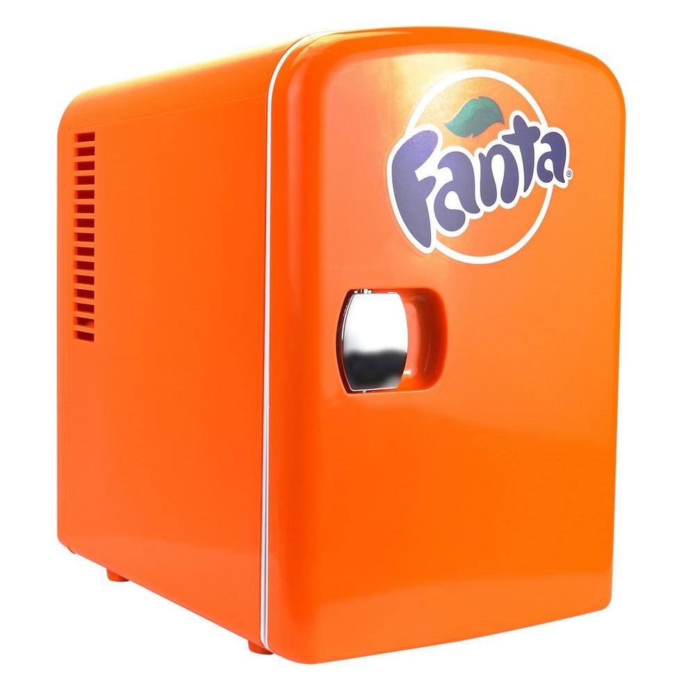 Fanta 4.2 qt./0.14 cu. ft. 6 Can AC/DC Mini Cooler/Mini Fridge in