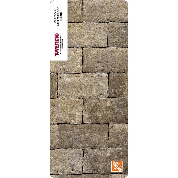 Pavestone Paper Sample Only of Clayton 3.5 in. W x 7 in. L x 1.77 in. H San Marcos Blend Concrete Paver (1-Piece)